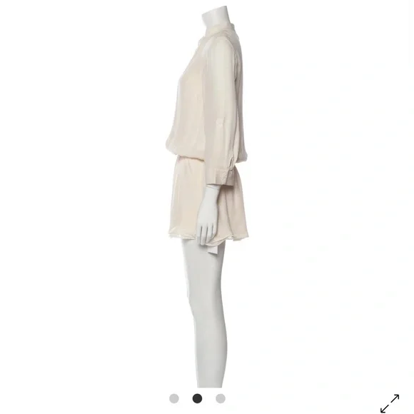 Cream Long Sleeve Dress - Picture 3 of 4